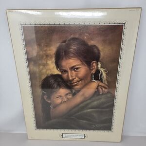 Native American Art Bill Hampton Mother & Daughter 16x20 Leanin' Tree Art Print